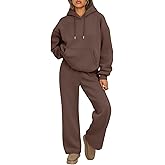Trendy Queen Womens 2 Piece Outfits Lounge Fall Fashion Sets Oversized Sweatshirts Wide Leg Pants Sweatsuits Winter Clothes