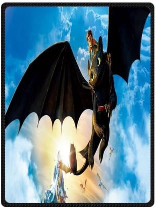 Innovation Custom Design Toothless How to Train Your Dragon Blanket Indoor and Outdoor Fleece Blanket Sofa Bedding Throw Blankets Travel Blanket 58x80 Inches