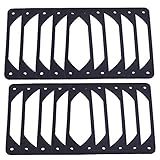 10pcs 120mm Black Anti-vibration Rubber Fan Gasket Silicone Shock Proof Absorption Pad For Computer PC Case