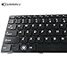 SUNMALL Keyboard Replacement with Frame Compatible with Lenovo Ideapad G580 G580A G585 G585A V580 V585 Z580 Z580A Z585 Z585A N580 N581 N585 N586 Series Laptop Black US Layout