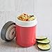 Zell Vacuum Insulated Lunch Food Jar | Durable BPA Free Stainless Steel Lunch Container | Eco-friendly, Double Wall Lunch Jar Keeps Your Food Hot or Cold | 13 Oz (380 ml) | Red