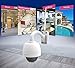 Sumpple WiFi Wireless PTZ Outdoor Security Video Network IP Camera 960P 4X Optical Zoom Motion Sensor Activated Built-in 4G SD Card IP66 Waterproof Night Vision Up to 98ft, Work for IOS, Android or PC