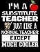 I'm A Substitute Teacher Just Like A Normal Teacher Except Much Cooler: Teacher Appreciation Composition Notebook by Dartan Creations, Judy Noble