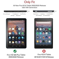 Fire HD 8 Tablet Case, Amazon Fire 8 Tablet