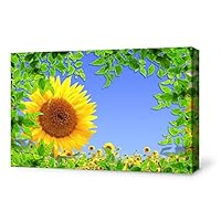 signwin-Canvas Wall Art-The Scenery Under Green Leaves-Canvas Prints Home Artwork Decoration for Living Room,Bedroom - 12x18 inches
