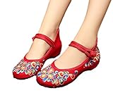 AvaCostume Women's Chinese Embroidery Casual Mary Jane Travel Walking Shoes