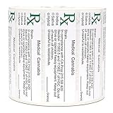 Generic CA Medical Identification RX Labels - Universal Compliant Leaf Stickers 3