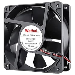 Wathai 2Pin 120mm x 38mm Brushless Cooling Case Fan