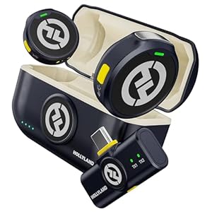 Hollyland Lark M2 USB Type-C-ワイヤレスマイク-ピンマイク 軽量9g