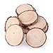 OULII Wood Slices Tree Log Discs Rustic Wedding Christmas Ornaments, 7-9CM, 10pcs