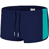 ZONBAILON Mens Swim Trunks Swimwear Bathing Swimsuit Square Leg Board Short Swimming M-2XL