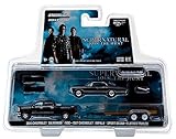 2015 Chevrolet Silverado 1500 and 1967 Chevrolet Impala Sport Sedan on Flatbed Trailer 