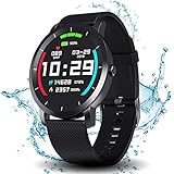 DoSmarter Fitness Tracker Watch with Heart Rate and Blood Pressure Monitor for Man Woman, Waterproof Sports Running Watch with Pedometer Calories Counter Compatible with iOS and Android Phone