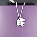 Elefan Cornelia Birthday Gift for Little Middle Big Sister Heart Puzzle Pendant Necklace Set for Daughters Granddaughter(3PCS)