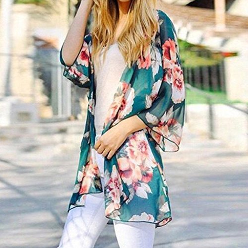 image for Jushye Clearance !!! Women Cardigan, Ladies Floral Jacket Open Front K