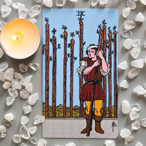 Spanish Tarot Cards for Beginners, Original Tarot Cards with Spanish Guide Book, Borderless Tarot Deck