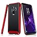 TORRAS Galaxy S9+ Plus Case, 2 in 1 Hybrid Fit Soft TPU Rubber Cover with Reinforced Hard Bumper Frame Slim Anti-Scratch Phone Case for Samsung Galaxy S9+Plus, Black/Red Edge