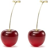 IDOKAWA 925 Sterling Silver Cherry Earrings Cute Fruit Drop Dangle Earrings for Women Lovely jewelry Gift