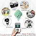 Bluetooth Key Finder - Key Locator Device with App, Siri Compatibility, Extra Battery - Anti-Lost GPS Keychain Tracker Device for Phone, Luggage, Backpack, Wallet - GPS Tracking Chip Tags by Rinex