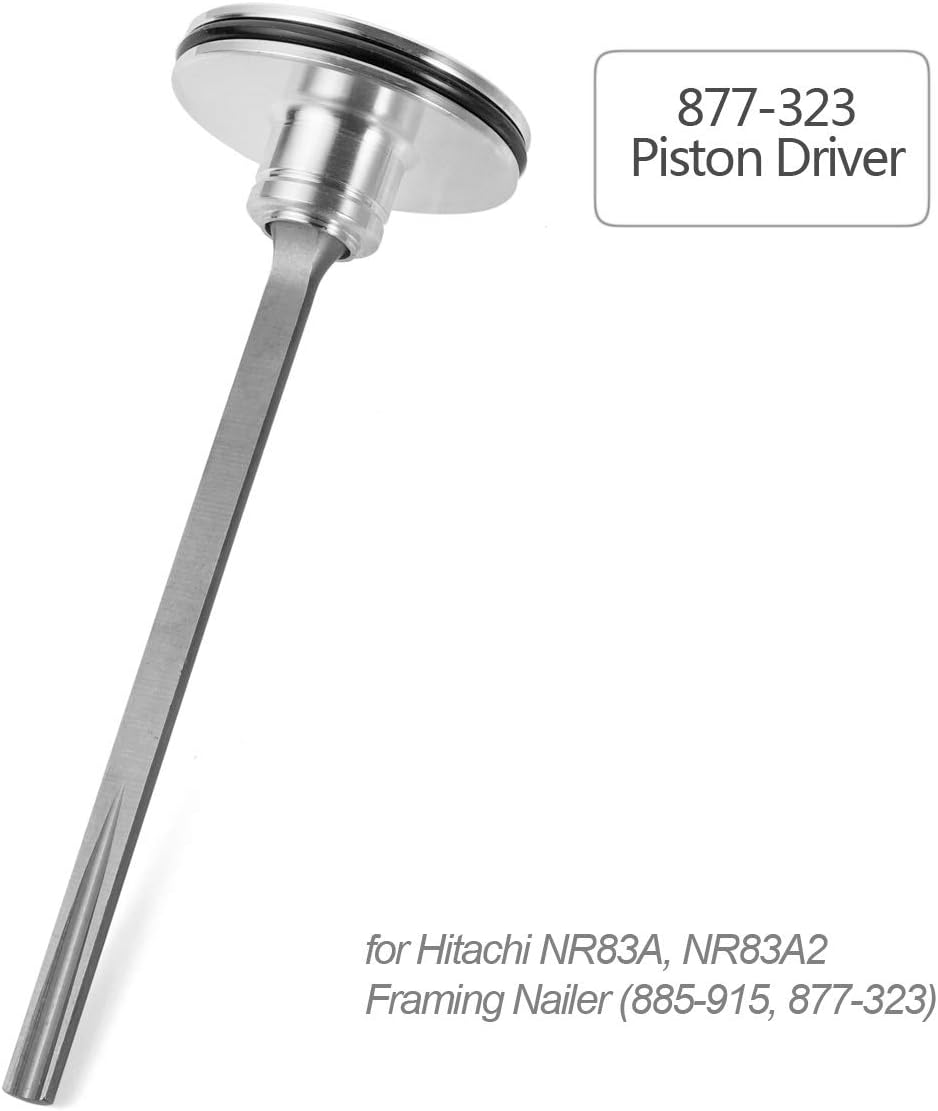 Eagleggo 877-323 Piston Driver & 883-511 Piston Bumper Kit - Pack of 3 - Exact Fit for Hitachi NR83A, NR83A2, NR83A2(S) Air Nailer - Replaces 877323, 885-915, 878-303, 878-649, 877-376: Home & Kitchen