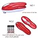 Upgrade Automatic Electric Can Opener for Restaurant & Kitchen, Handy One Touch Smooth Edge Battery Tin Opener, Chef's Best Choice as easy to use TinCan Opener(Red)