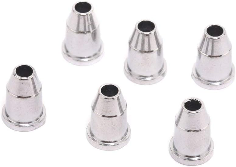 Musiclily Vintage Guitar String Ferrules String Through Body for Strat Tele Electric Guitar Chrome(6 Pieces) - Image 3