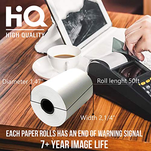ACYPAPER, 2 1/4" x 50' Thermal Paper, Verifone Vx520 Ingenico ICT220 ICT250 FD400 (10 Rolls)