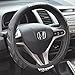 Honda Odorless Car Steering Wheel Cover for 13.5 to 14.5 inch Steering Wheels - (Black)