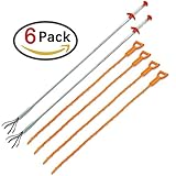 Homder 6 Pack Home Cleaning Brushes Tools Clog Remover Hair Equipment/Auger Type Clog Remover Tool for Drain Cleaning