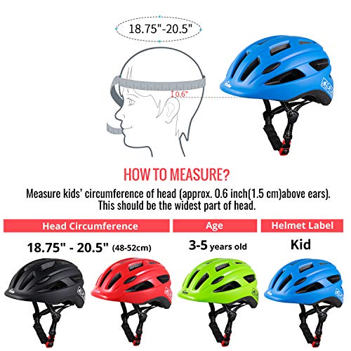 image for TurboSke Toddler Bike Helmet, CPSC Certified Multi-Sport Adjustable He