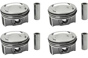 MIEVLYO Engine Piston & Piston Pin & Rings Kit Fit for Chevy Cruze Sonic Trax Buick Encore 1.4L 2011-2021, Replace 25198520