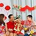 Bememo 3D Chinese New Year Dragon Garland Hanging Decoration (2 Pieces, 4.92 Feet with Lantern)