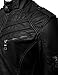 IDARBI Mens Long Sleeve Premium Stand Collar Zip Up Faux Leather Jacket