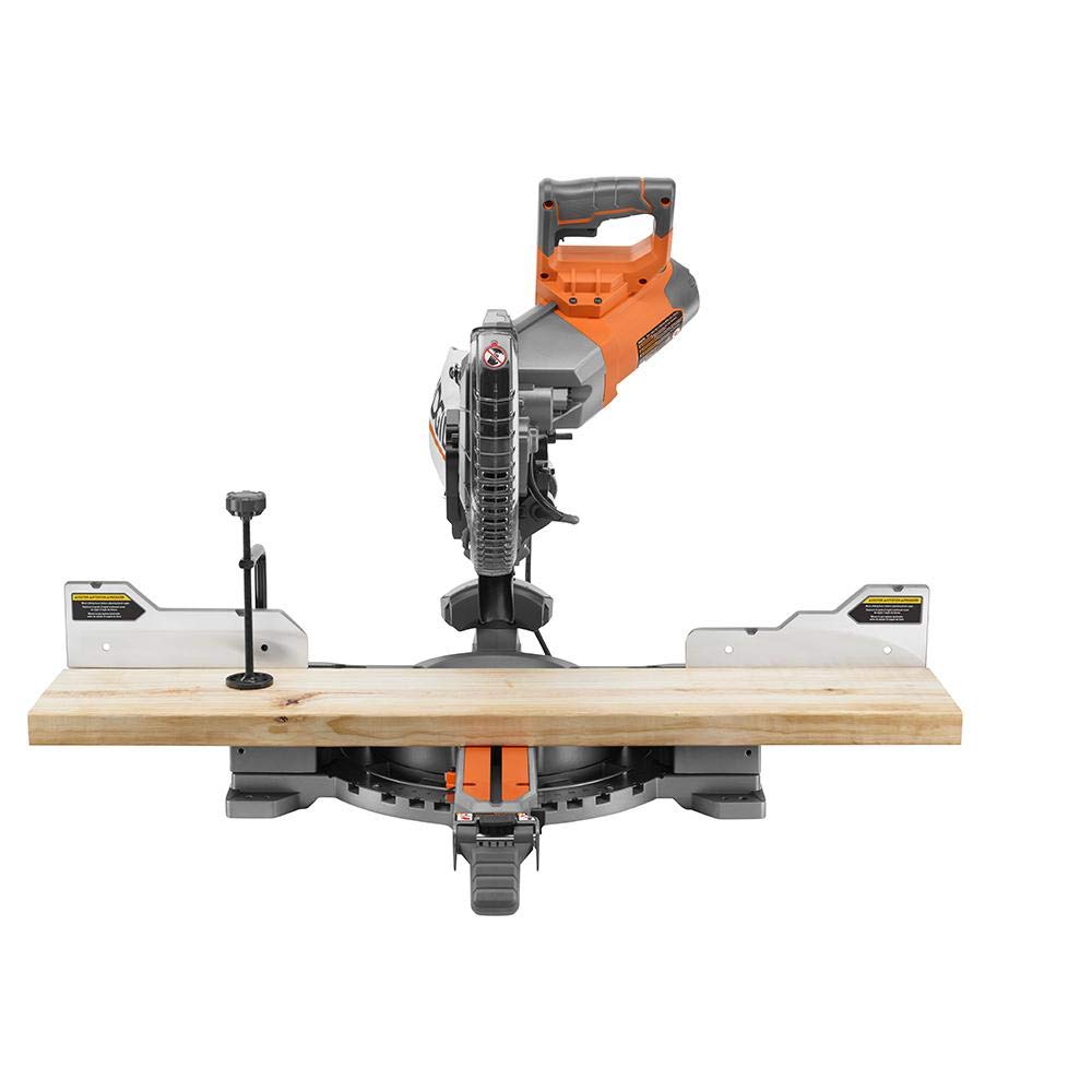Evolution R255SMSDB+ 15-Amp 10-Inch Dual Bevel Sliding Miter Saw – Multi-Material Cutting (Wood, Steel, Aluminum, Plastic, Nails), Laser Guide, 300x90mm Crosscut, 11-13/16" Slide