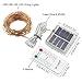 ErChen Dual-Color Solar Powered LED String Lights, 33FT 100 LEDs Remote Control Color Changing 8 Modes Copper Wire Decorative Fairy Lights for Outdoor Garden Patio (Warm White, Multicolor)