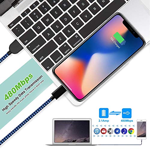 iPhone Charger, MFi Certified Lightning Cable 5Pack Durable Fast