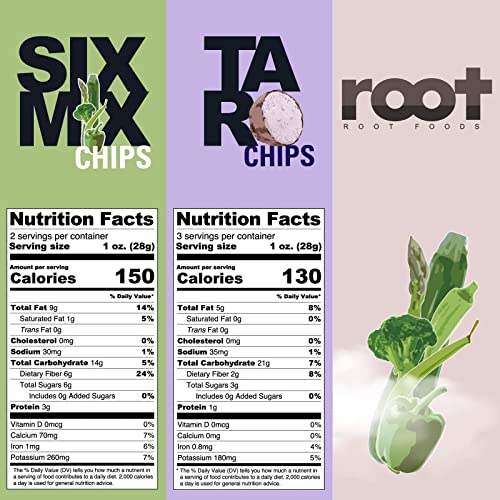 Root Foods Vegetable Chips Variety Veggie Snack Pack Tomato, Bell