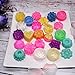 Silicone Molds Candy Molds Flower Soap Mold Chocolate Molds Jello Molds Biscuit Cake Baking Mold Ice cube Tray Muffin Pan, 15 Cavity set of 2 pack (Red)
