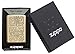 Zippo Flower Design Pocket Lighter, High Polish Brass