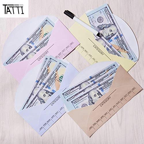 48 pack, Cash Envelopes, Deposit Envelopes, Budgeting Finance Keeper