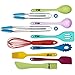 HULLR 10-Piece Silicone Kitchen Utensils Cooking Tool Set