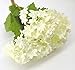 12 pcs Lovely Mini Hydrangea Artificial Fake Plastic Mini Fresh Silk Flower Arrangement Home Decorative Flowers(White)