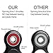 Rosmax Tri Fidget Hand Spinner, Ultra Fast Bearings, Finger Toy, Great Gift for ADD, ADHD, Anxiety, and Autism Adult Children(BlackRed)