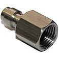 Flylock Universal 8mm 1/8" BSPP Female Thread Stainless Steel Quick-Disconnect Plug Adapter PCP Paintball Charging Fittings