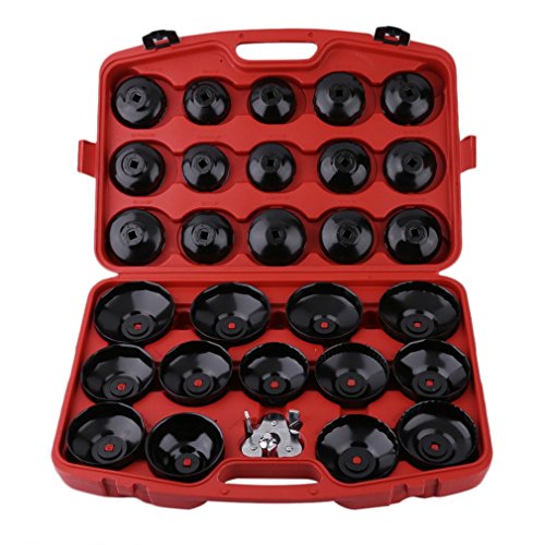 Click Here to See More Images CNMODLE 30PCS Auto Oil Filter Wrench Socket Removal Tool Set Cap Type, For Mercedes Benz, Audi, VW, Porsche, Mazda, Volkswagen and More,W/case hicle Car
