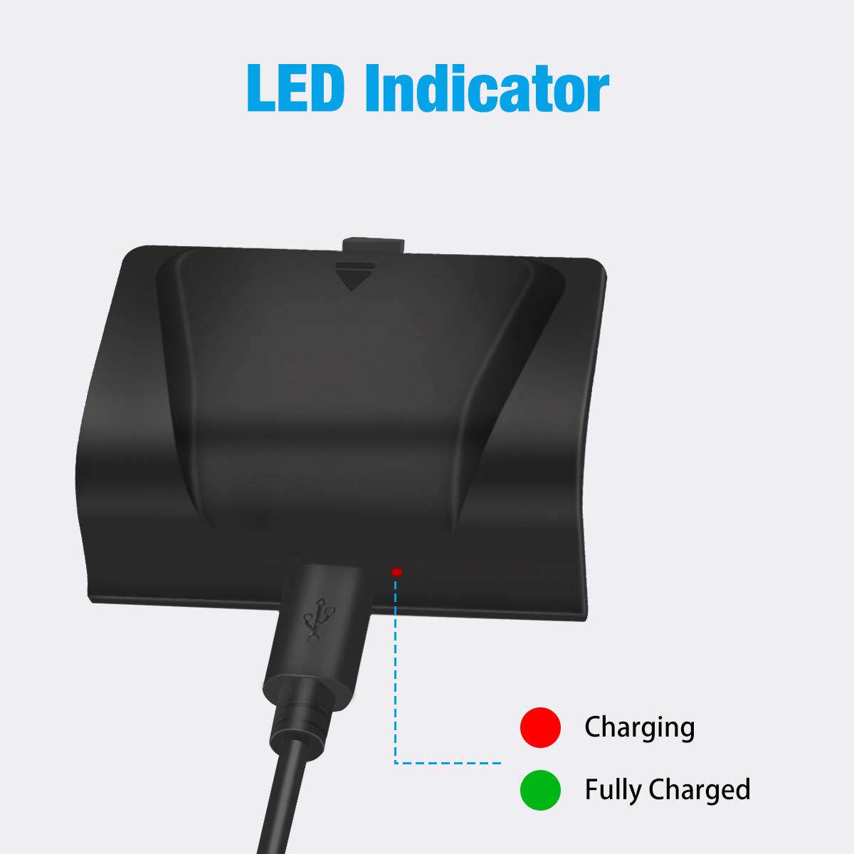 Xbox One Battery Pack, Y Team 2x1200mAH Xbox One Rechargeable Batteries with 4FT 2 in 1 Micro USB Cable, Perfect Xbox Play and Charge Kit for Xbox One/One S/One X/Elite Wireless Controller