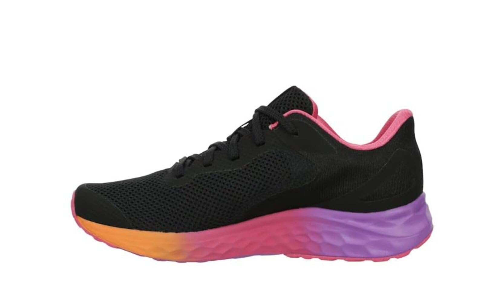 New Balance Kid's Fresh Foam Arishi V4 Lace-Up Running Shoe, Black, 6.5 W Big Kid Image