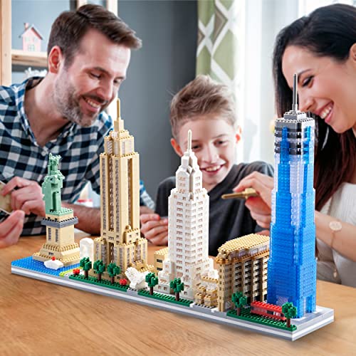 YUJNS Architecture Empire State Building Set New York Skyline Micro
