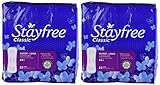 Stayfree Classic Super Long Pads 22 Ct (Pack of 2)
