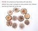 EASTER BARTHE Womens Grils Pure Double-Deck Cashmere Wool Blend Removable Raccoon Fur Pompom Winter Warm Knit Beanie Slouchy Skull Hat Cap (Beige)